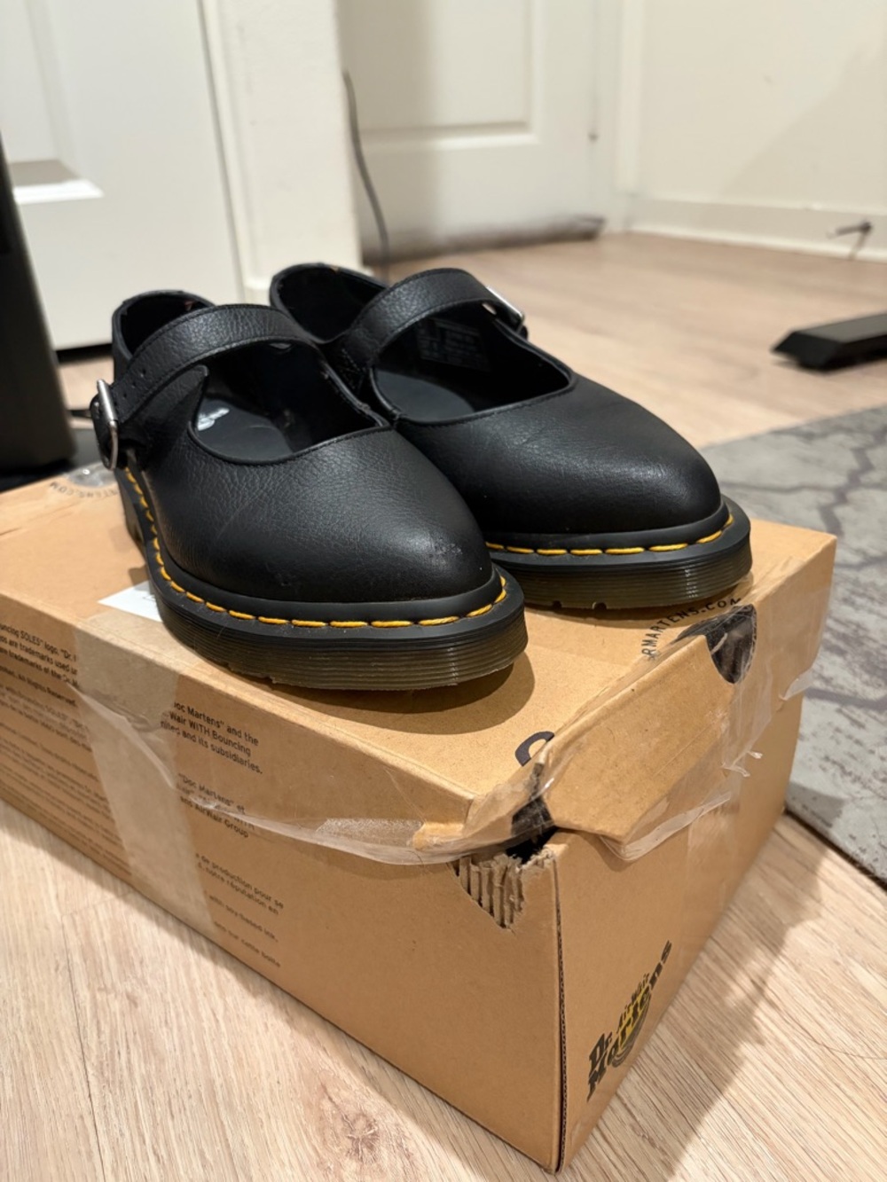 Dr. Martens Black Leather Mary Jane Elphie - Picture 2 of 5